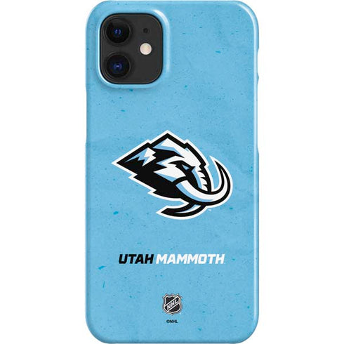 NHL Utah Mammoth Distressed Blue iPhone 12 Mini Lite Case