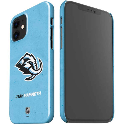 NHL Utah Mammoth Distressed Blue iPhone 12 Mini Lite Case