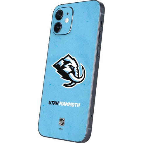 NHL Utah Mammoth Distressed Blue iPhone 12 Mini Skin