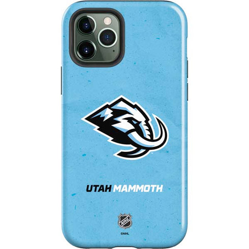 NHL Utah Mammoth Distressed Blue iPhone 12 Pro Impact Case