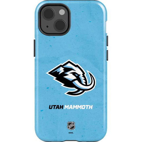 NHL Utah Mammoth Distressed Blue iPhone 14 Impact Case