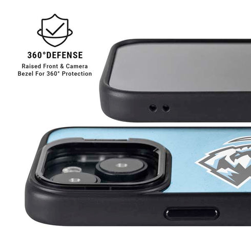NHL Utah Mammoth Distressed Blue iPhone 14 Plus Kickstand Case