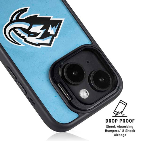 NHL Utah Mammoth Distressed Blue iPhone 14 Plus Kickstand Case
