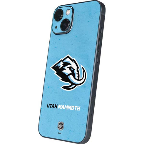 NHL Utah Mammoth Distressed Blue iPhone Skins