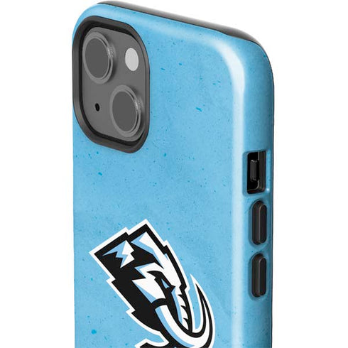 NHL Utah Mammoth Distressed Blue iPhone 15 Impact Case