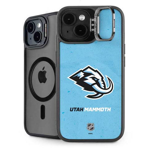NHL Utah Mammoth Distressed Blue iPhone 15 Kickstand Case