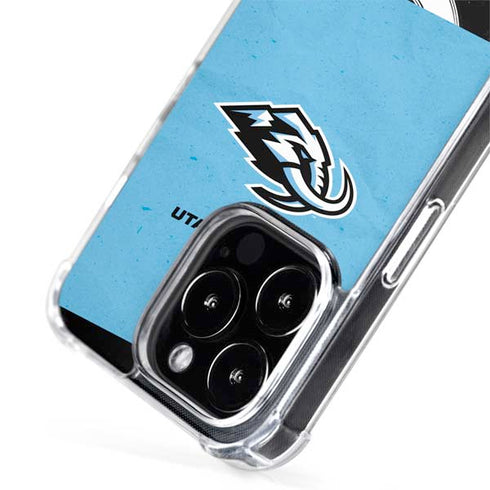 NHL Utah Mammoth Distressed Blue iPhone 15 Pro MagSafe Case