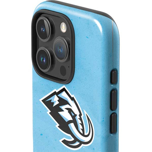 NHL Utah Mammoth Distressed Blue iPhone 16 Pro Impact Case