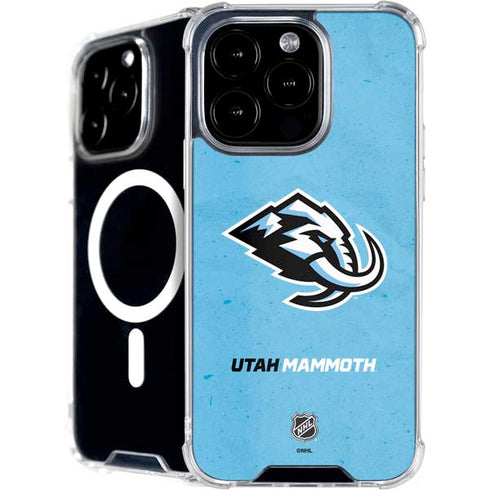 NHL Utah Mammoth Distressed Blue iPhone 16 Pro MagSafe Case