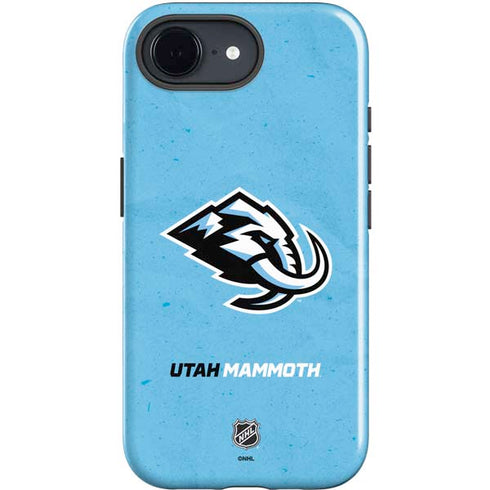 NHL Utah Mammoth Distressed Blue iPhone 16e Impact Case