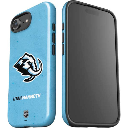 NHL Utah Mammoth Distressed Blue iPhone 16e Impact Case