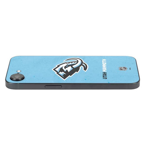 NHL Utah Mammoth Distressed Blue iPhone 16e Skin