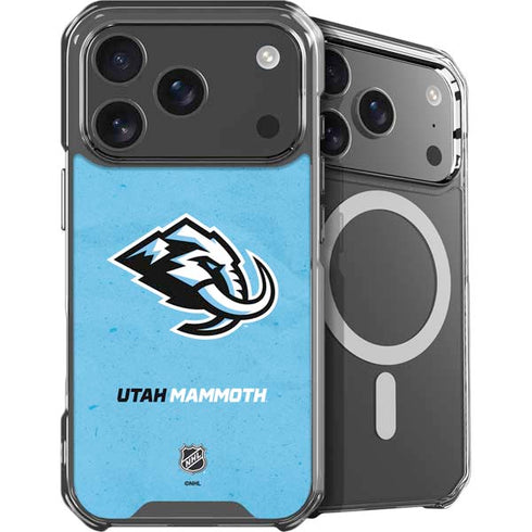 NHL Utah Mammoth Distressed Blue iPhone 18 Pro Max MagSafe Case