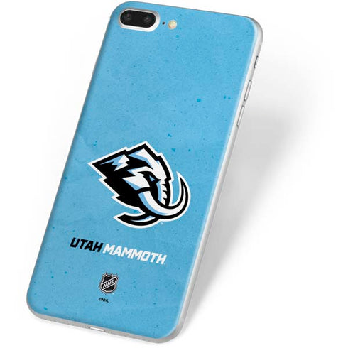 NHL Utah Mammoth Distressed Blue iPhone 8 Plus Skin