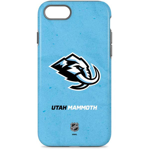 NHL Utah Mammoth Distressed Blue iPhone 8 Pro Case