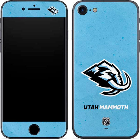 NHL Utah Mammoth Distressed Blue iPhone 8 Skin