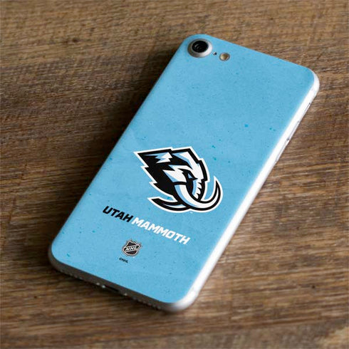 NHL Utah Mammoth Distressed Blue iPhone 8 Skin