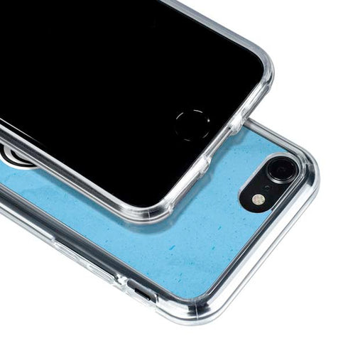 NHL Utah Mammoth Distressed Blue iPhone SE (2nd & 3rd Gen) Clear Case