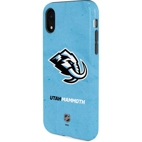 NHL Utah Mammoth Distressed Blue iPhone XR Pro Case