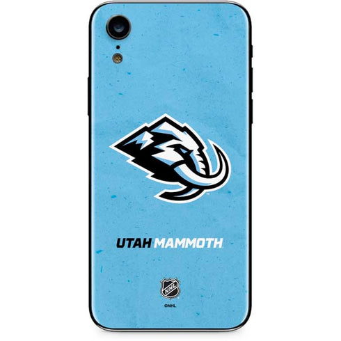 NHL Utah Mammoth Distressed Blue iPhone XR Skin