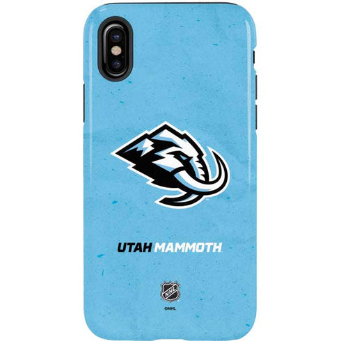 NHL Utah Mammoth Distressed Blue iPhone XS Pro Case