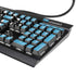 NHL Utah Mammoth Distressed Blue K95 RGB PLATINUM Mechanical Gaming Keyboard Skin