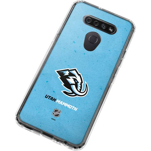 NHL Utah Mammoth Distressed Blue LG K51/Q51 Clear Case