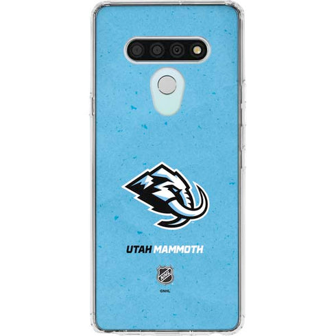 NHL Utah Mammoth Distressed Blue LG Stylo 6 Clear Case