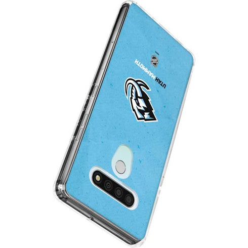 NHL Utah Mammoth Distressed Blue LG Stylo 6 Clear Case