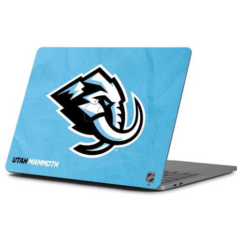 NHL Utah Mammoth Distressed Blue Apple MacBook Pro 13-inch Skin