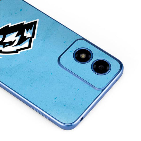 NHL Utah Mammoth Distressed Blue Moto G Play 4G (2024) Skin