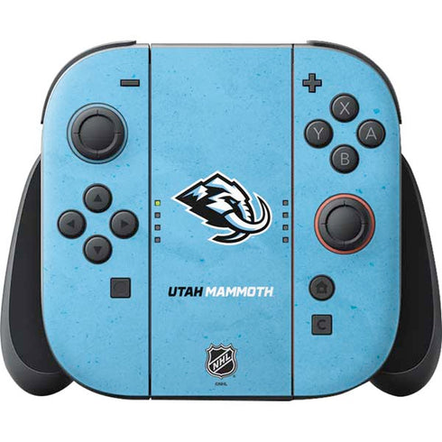 NHL Utah Mammoth Distressed Blue Nintendo Switch 2 (2025) with Joy-Con Skin