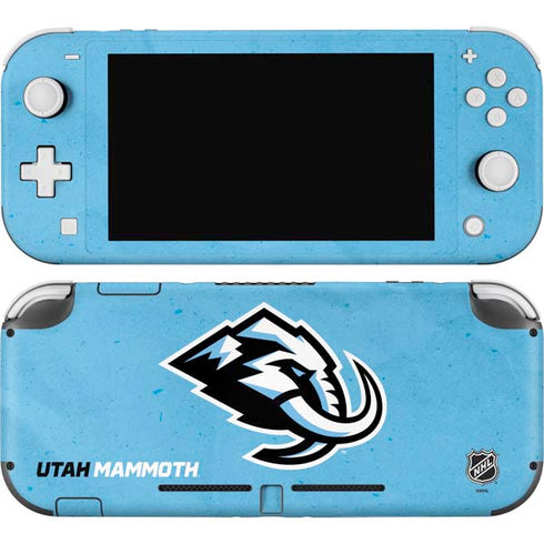 NHL Utah Mammoth Distressed Blue Nintendo Switch Lite Skin
