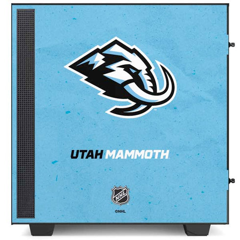 NHL Utah Mammoth Distressed Blue NZXT H510 Compact ATX Mid-Tower Case Skin