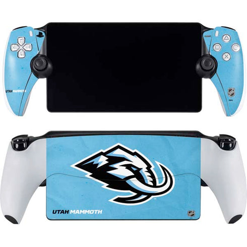 NHL Utah Mammoth Distressed Blue PlayStation Portal Remote Player Skin
