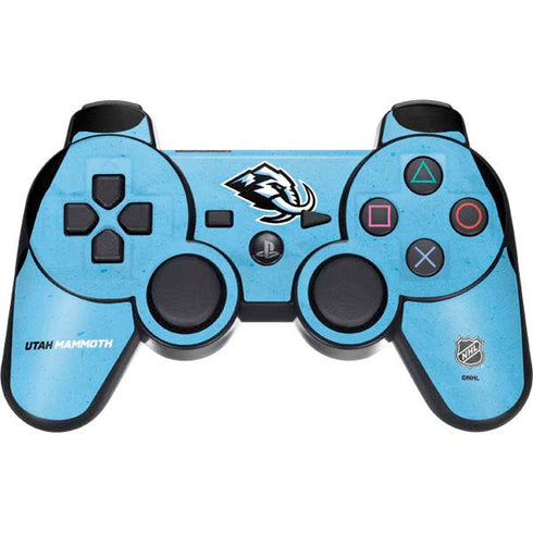 NHL Utah Mammoth Distressed Blue PS3 Dual Shock wireless controller Skin