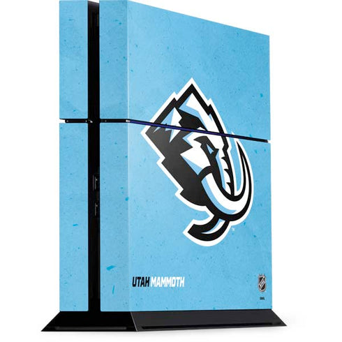 NHL Utah Mammoth Distressed Blue PS4 Console Skin