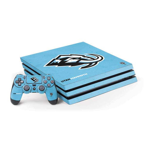 NHL Utah Mammoth Distressed Blue PS4 Pro Bundle Skin
