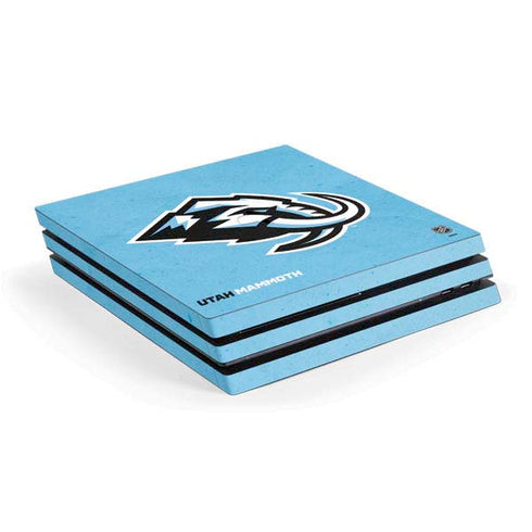 NHL Utah Mammoth Distressed Blue PS4 Pro Console Skin