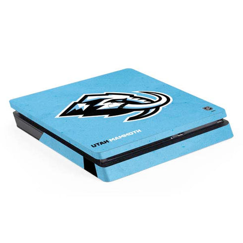 NHL Utah Mammoth Distressed Blue PS4 Slim Skin