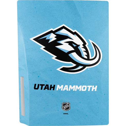 NHL Utah Mammoth Distressed Blue PS5 Console Skin