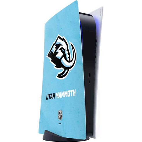 NHL Utah Mammoth Distressed Blue PlayStation PS5 Skins