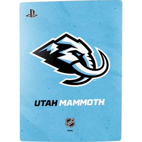 NHL Utah Mammoth Distressed Blue PS5 Digital Edition Console Skin