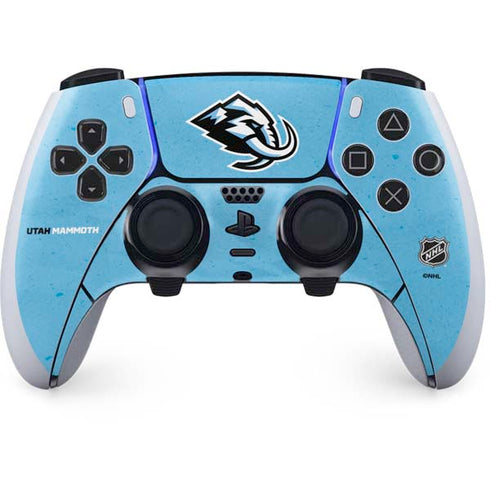 NHL Utah Mammoth Distressed Blue PS5 DualSense Edge Pro Controller Skin