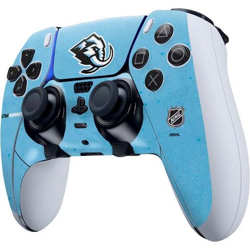 NHL Utah Mammoth Distressed Blue PS5 DualSense Edge Pro Controller Skin