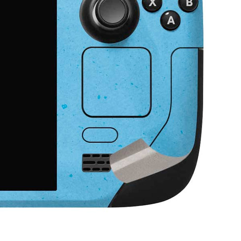 NHL Utah Mammoth Distressed Blue Steam Deck Handheld Gaming Computer OLED Skin