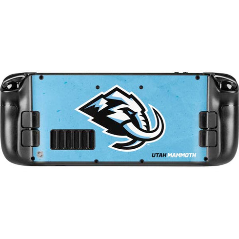 NHL Utah Mammoth Distressed Blue Steam Deck Handheld Gaming Computer Skin