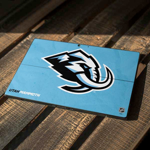 NHL Utah Mammoth Distressed Blue Surface Pro 7 Skin