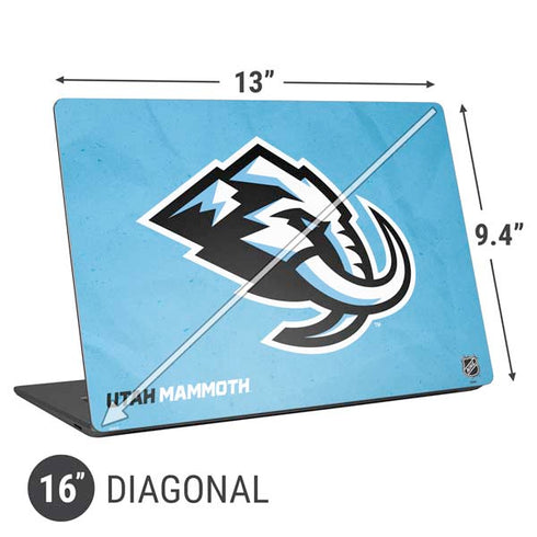 NHL Utah Mammoth Distressed Blue Universal Laptop 16in (13 x 9.4in) Skin