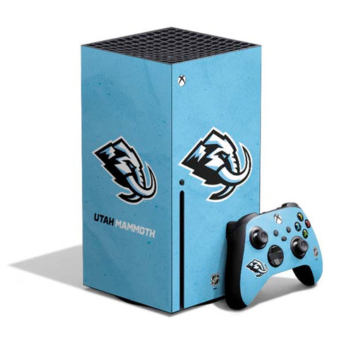 NHL Utah Mammoth Distressed Blue Xbox Series X Skins